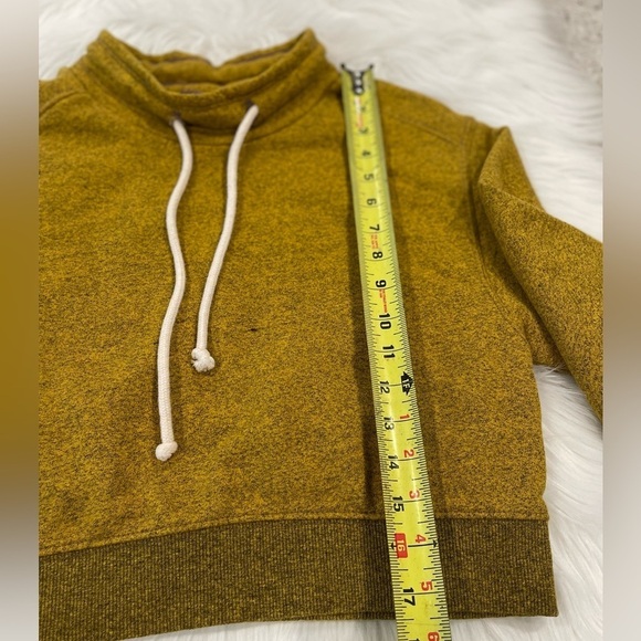 BDG Urban Outfitters -  Gold Cropped Funnel Neck Sweatshirt - Size Medium - Picture 3 of 6